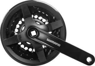 Shimano Kurbelgarnitur FC-TY301 3x6/7/8 Schwarz | 42-34-24 | 150