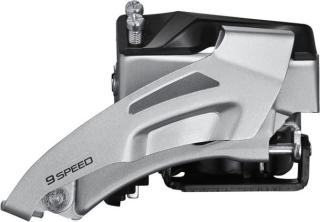 Shimano Umwerfer Altus FD-M2020 2x9 Top Swing Schwarz | Schelle tief - 34,9 mm, mit Adapter 31,8/28,6 mm