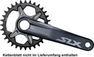 Shimano Kurbelgarnitur Deore XT FC-M7120-1 ohne Kettenblatt 12-fach Schwarz/Grau | 165