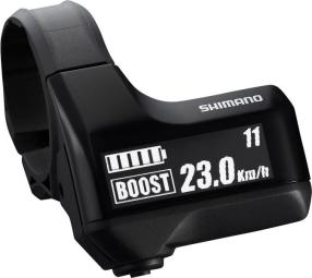 Shimano Display Shimano Steps SC-E7000 Schwarz | Display inkl. Halter | 31,8 mm Schelle mit Adapter für 35 mm Schelle