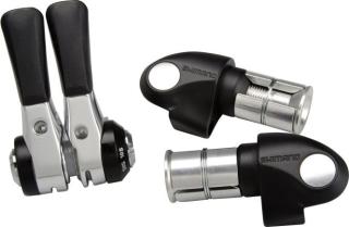 Shimano Lenkerendschalthebel Dura-Ace SL-BS79 2/3x10 Schwarz/Silber | Paar | 2/3x10-fach | Klemmkonus