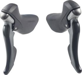 Shimano Schalt-/Bremshebel 3X10 mit Zug und Hülle Grau | Paar | 3x10-fach