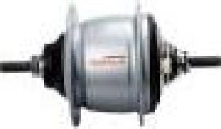 Shimano 8-Gangnabe F. V-Brake silber 36 L. 132X184 M. Kappe links Silber | 132 mm