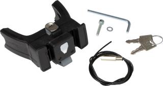 Ortlieb Handlebar Mounting-Set black | E-Bike-Lenkerhalterung mit Schloss