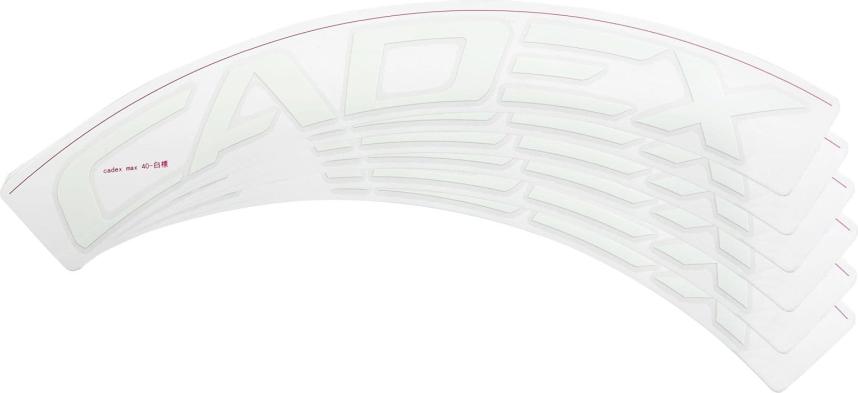 Cadex Max 40 Felgendekore, weiß, 6 Stk. 