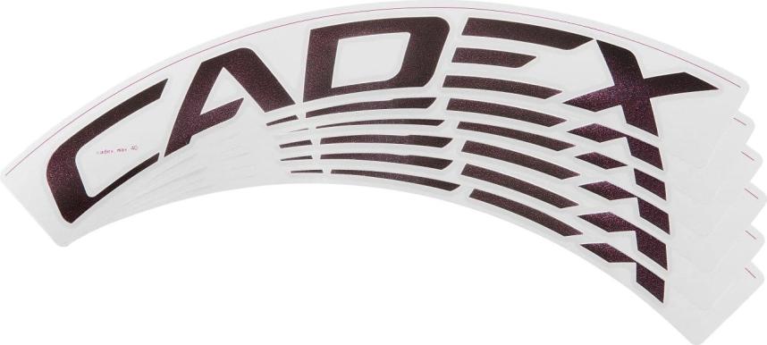Cadex Max 40 Felgendekore, weiß, 6 Stk. 